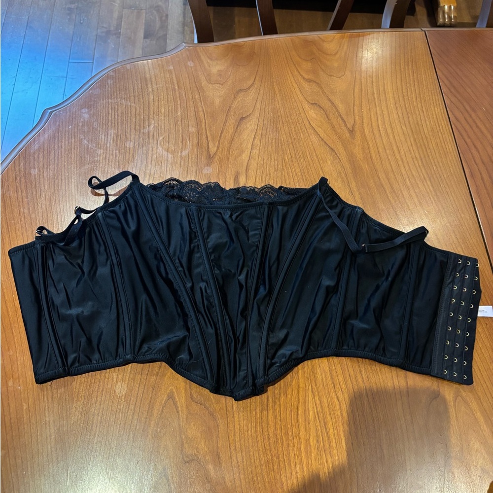Urban Outfitters Black Lace Corset Bra